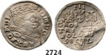 05.05.2013, Auction 2/2724. Poland, Sigismund III. Vasa, 1587-1632, 3 Groschen (Trojak) 1598-L, Lublin, Silver