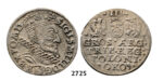 05.05.2013, Auction 2/2725. Poland, Sigismund III. Vasa, 1587-1632, 3 Groschen (Trojak) 1600, Cracow, Silver