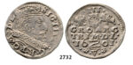 05.05.2013, Auction 2/2732. Poland, For Lithuania, 3 Groschen (Trojak) 1601, Vilnius, Silver