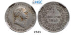 05.05.2013, Auction 2/2743. Poland, Congress Kingdom of Poland, Nicholas I, Czar of Russia, as King, 1825-1855, Zloty 1827-IB, Warsaw, Silver , NGC AU