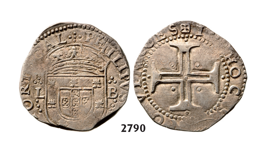 05.05.2013, Auction 2/ 2790. Portugal, Philip II, 1598-1621, Tostao (100 Reis) No Date, Lisbon, Silver