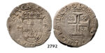 05.05.2013, Auction 2/2792. Portugal, Philip II, 1598-1621, Tostao (100 Reis) No Date, Lisbon, Silver