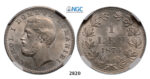 05.05.2013, Auction 2/2820. Romania, Carol I, 1866-1914, Leu 1870-C, Bucharest, NGC MS64