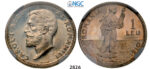 05.05.2013, Auction 2/2826. Romania, Carol I, 1866-1914, Leu 1910, Brussels, Silver, NGC PF64