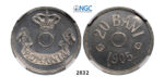 05.05.2013, Auction 2/2832. Romania, Carol I, 1866-1914, Pattern 20 Bani 1905, Brussels, White Metal, NGC MS63