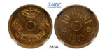 05.05.2013, Auction 2/2836. Romania, Carol I, 1866-1914, Pattern 10 Bani 1905, Brussels, Brass, NGC MS63