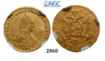 05.05.2013, Auction 2/2860. Russia, Catherine II, 1762-1796, 2 Roubles (2 Rubel) 1785-СПБ, St. Petersburg, GOLD, NGC VF30