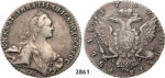 05.05.2013, Auction 2/2861. Russia, Catherine II, 1762-1796, Rouble (Rubel) 1769-СПБ/CA, St. Petersburg, Silver
