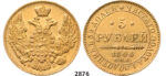 05.05.2013, Auction 2/2876. Russia, Nicholas I, 1826-1855, 5 Roubles (Rubel) 1844-СПБ/КБ, St. Petersburg, GOLD