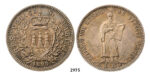 05.05.2013, Auction 2/ 2975. San Marino, 5 Lire 1898-­R, Rome, Silver