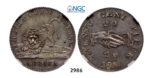 05.05.2013, Auction 2/ 2986. Sierra Leone, British Colony-Sierra Leone Company, 20 Cents 1791, Silver, NGC AU58
