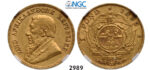 05.05.2013, Auction 2/2989. South Africa, Zuid-Afrikaansche Republiek (ZAR), Pond 1893, GOLD, NGC AU50