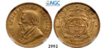 05.05.2013, Auction 2/ 2992. South Africa, Zuid-Afrikaansche Republiek (ZAR), Pond 1898, GOLD, NGC MS62