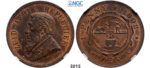 05.05.2013, Auction 2/3015. South Africa, Zuid-Afrikaansche Republiek (ZAR), Penny 1892, Bronze, NGC MS64RB