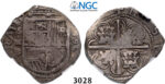 05.05.2013, Auction 2/3028. Spain, Philip II, 1556-1598, 4 Reales 1596-B, Seville, Silver, NGC VF35