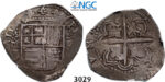 05.05.2013, Auction 2/3029. Spain, Philip II, 1556-1598, 4 Reales 159X-B, Seville, Silver, NGC VF30
