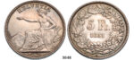 05.05.2013, Auction 2/3048. Switzerland, Helvetian Republic, 5 Francs 1851-A, Paris, Silver