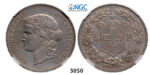 05.05.2013, Auction 2/3050. Switzerland, Helvetian Republic, 5 Francs 1889-B, Bern, Silver , NGC AU58