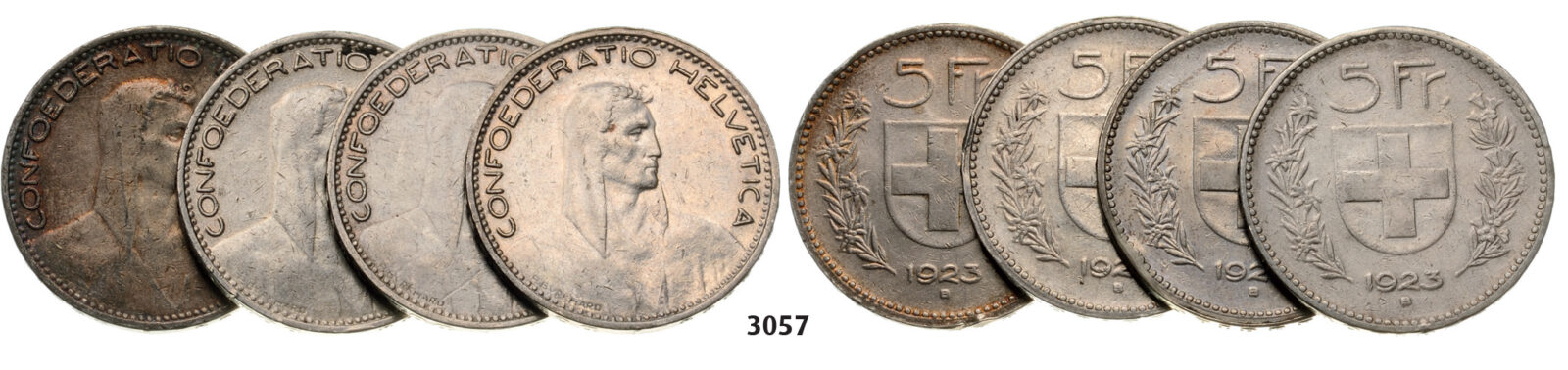 05.05.2013, Auction 2/3057. Switzerland, Lots, Silver lot, 4 coins!