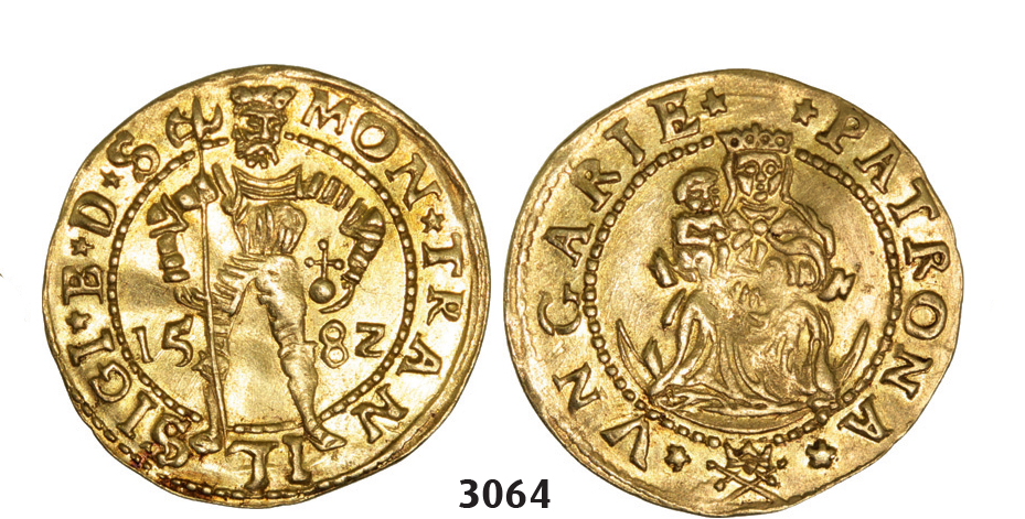 05.05.2013, Auction 2/3064. Transylvania, Sigismund Bathori, 1581-1601, Ducat 1582, Hermannstadt, GOLD