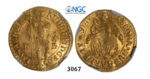 05.05.2013, Auction 2/3067. Transylvania, Habsburg occupation under Rudolph II, 1598-1604, Ducat 1599-NB, Nagybanya, GOLD, NGC MS62