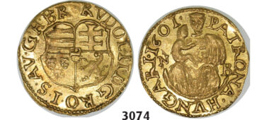 05.05.2013, Auction 2/3074. Transylvania, Habsburg occupation under Rudolph II, 1598-1604, ¼ Ducat (Denar struck in gold) 1601-NB, Nagybanya, GOLD