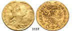 05.05.2013, Auction 2/3137. Transylvania, Maria Theresia, 1740-1780, ¼ Ducat 1776-H/G, Karlsburg, GOLD