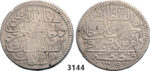 05.05.2013, Auction 2/3144. Turkey, Ahmed III, AH1115-1143 (1703-1730 AD), ½ Zolota AH1115/XVIII (1725) Kostantiniye (Istanbul) Silver