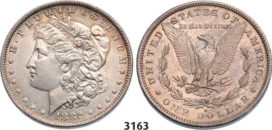 05.05.2013, Auction 2/3163. United States, Morgan Dollar 1882-O/S, New Orleans, Silver