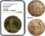 A10-23, Austria, Joseph II, Taler 1766 A IC-SK, Vienna Mint, Silver, Dav-1161, Mottled toning, NGC UNC Details "Cleaned"