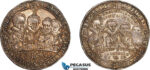 A11-225, Germany, Saxony-Weimar, 1/2 Taler 1614, Saalfeld Mint, Silver (14.46g), Koppe 195, Old cabinet toning, Very rare as a type and condition, XF-UNC