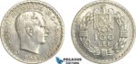 A7-532, Romania, Carol II, Pattern 100 Lei 1932, London Mint, Tin (7.96g) Reeded edge, Medal rotation, Schäffer/Stambuliu 151 Var. (Unpublished metal) UNC, Rare!