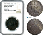 AI663, India (British) Madras Presidency, 1/48 Rupee 1797, NGC Proof Details