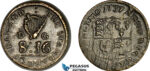 AJ182, Ireland & Portugal, George II, 1737 Monetary Weight for Double Pistole (8D 16G), Cf. 2714, (13.35g), VF-EF
