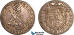 AK377, Austria, Archduke Ferdinand, Taler ND (1564-95) Hall Mint, Silver (28.38g), Dav-8094, Toned VF-XF