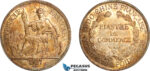 AK395, French Indo-China, Piastre 1927 A, Paris Mint, Silver, Lightly cleaned, AU