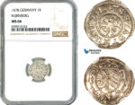 AK465, Germany, Nurnberg, 1 Kreuzer 1678, Silver, NGC MS66