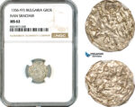 AK627, Bulgaria, Ivan Sracimir, Gros ND (1356-97) Silver, NGC MS62