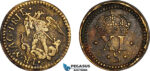 AK939, England, James, Monetary Weight for 1 Angel, 11 Shillings (4.37g), VF+