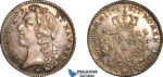 AK946, France, Louis XV, 1/5 Ecu 1741 BB, Strasbourg Mint, Silver, AU-UNC, Cleaned in past!