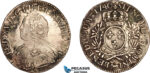 AK947, France, Louis XV, 1 Ecu 1740 (Cow), Pau Mint, Silver, Cleaned, VF-XF