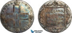 AL003, Russia, Paul I, 1 Rouble 1800 СМ-ОМ, St. Petersburg Mint, Silver, Cleaned in the past and re-toned, AU