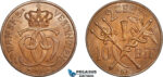 AL247, Danish West Indies, Christian IX, 2 1/2 Bit - 1/2 Cent 1905, Copenhagen Mint, aUNC