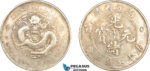 AL294, China, Hupeh, Dollar ND (1875-1908) Wuchang Mint, Silver, L&M 182, Cleaned, XF