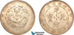 AL295, China, Kiangnan, Dollar 1904 HAH CH, Nanking Mint, Silver, L&M 257, Light cleaning, AU
