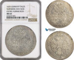 A6/112, Germany, Nürnberg City, In the name of Ferdinand II, Taler 1625, Cross Mm: (Georg Nürnberger the elder) Silver, Dav-5636, Adjustment marks, NGC MS63