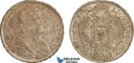 A7/313, Hungary, Karl VI, Taler 1740 KB, Kremnitz Mint, Silver (28.79 g) Dav-1062, Old cabinet toning, Very lustrous! EF-UNC