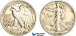 A7/743, United States, Walking Liberty Half Dollar (50C) 1920 S, San Francisco Mint, Silver, KM# 142, Hints of toning! VF-EF