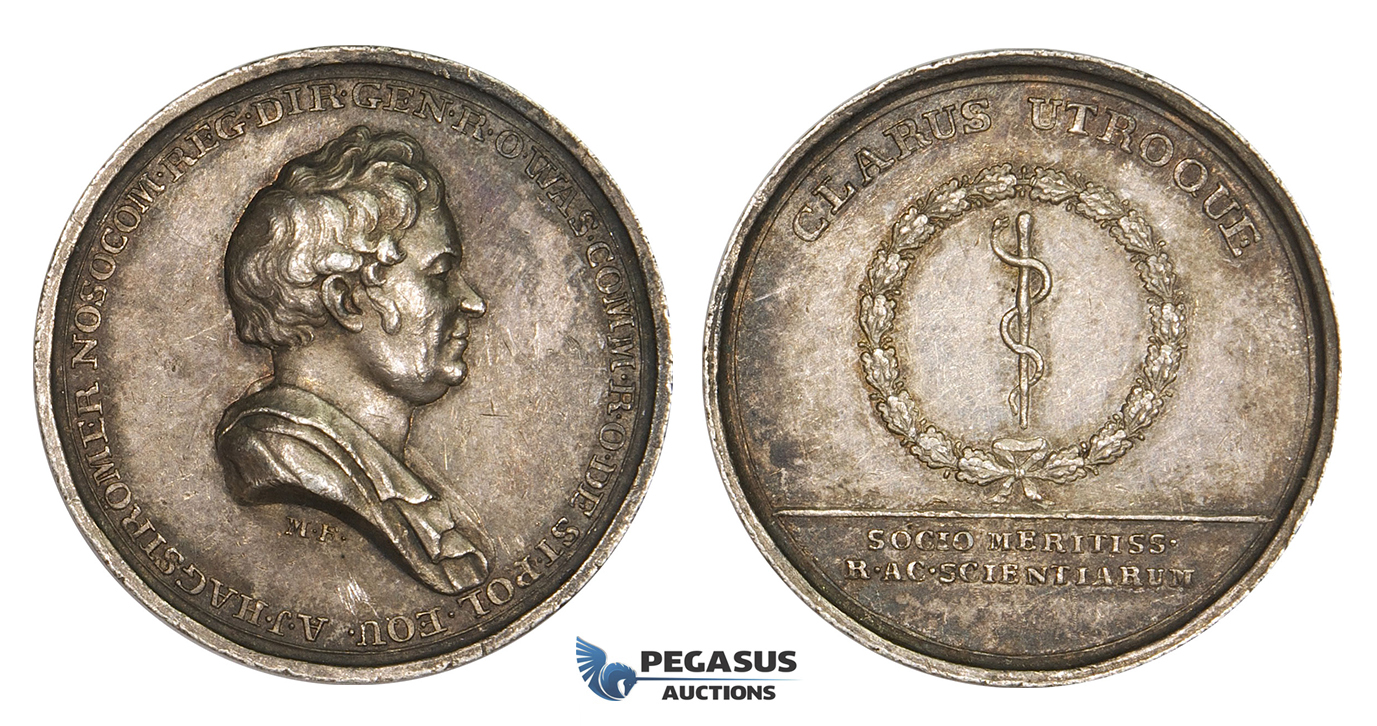AA209, Sweden, Silver Medal ND (Ø31mm, 12.5g) by Frumerie, Medicine, A. J. Hagstromer