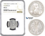 AA397, French Indo-China, ESSAI 10 Centimes 1945, Paris, NGC MS63